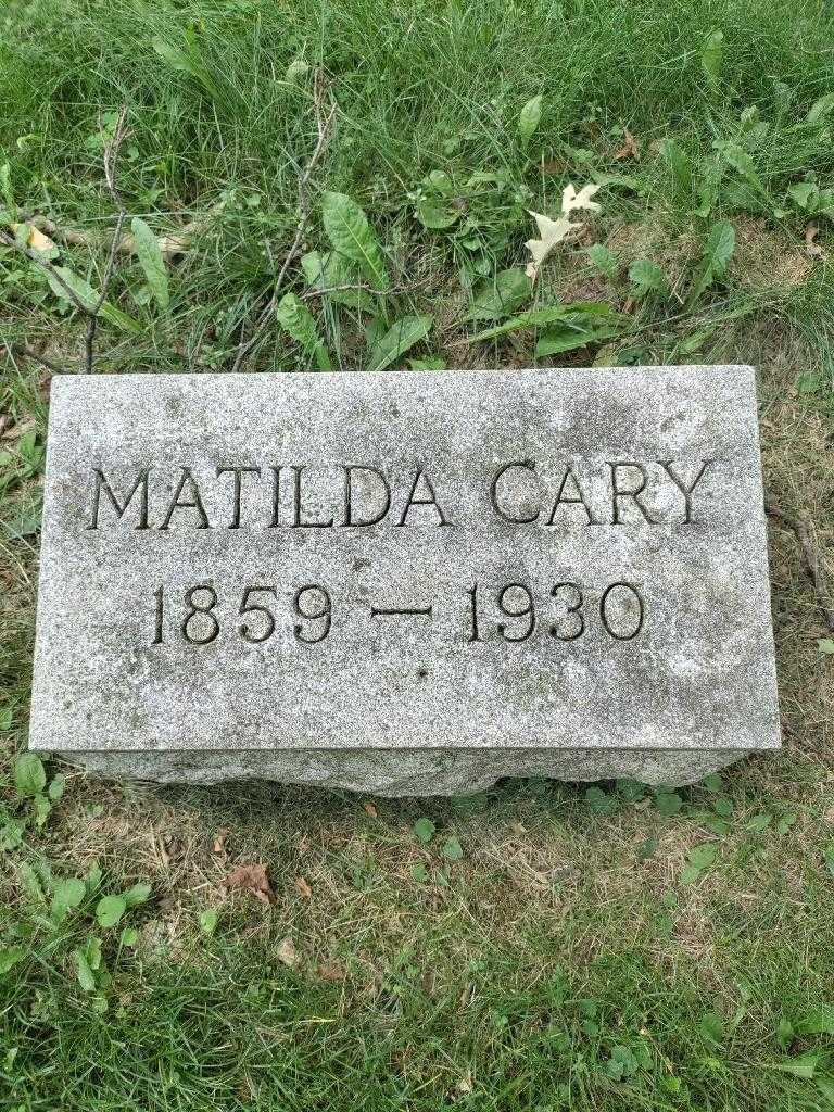 Matilda Cary's grave. Photo 3