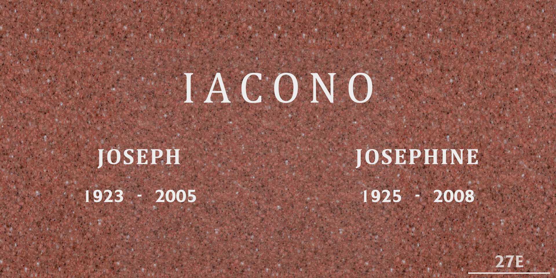 Josephine Iacono's grave