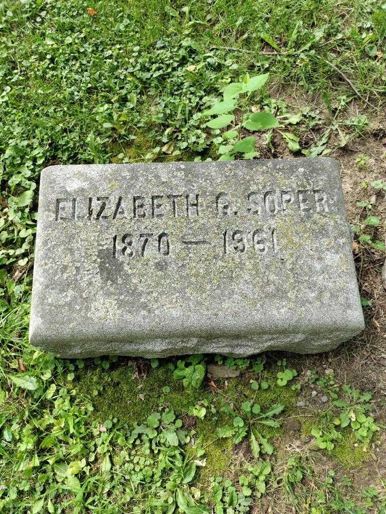 Elizabeth G. Soper's grave. Photo 2