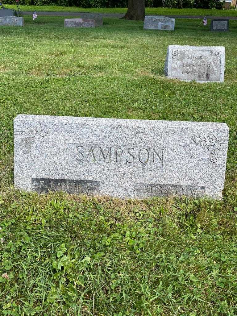Eleanor L. Sampson's grave. Photo 3