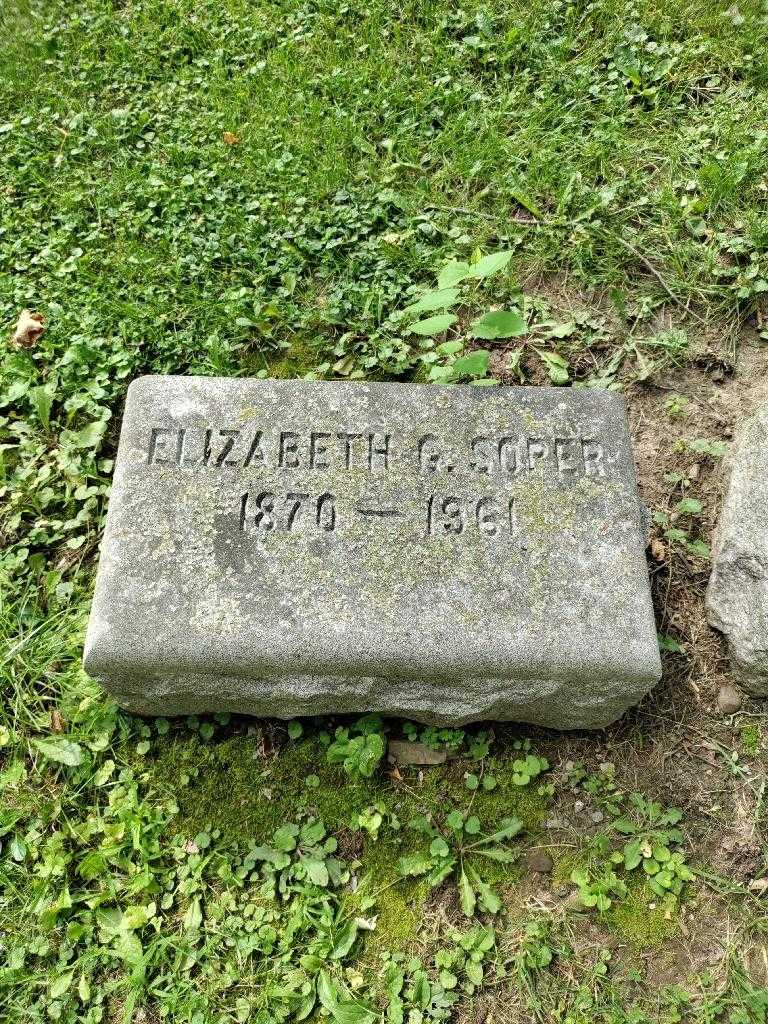 Elizabeth G. Soper's grave. Photo 3