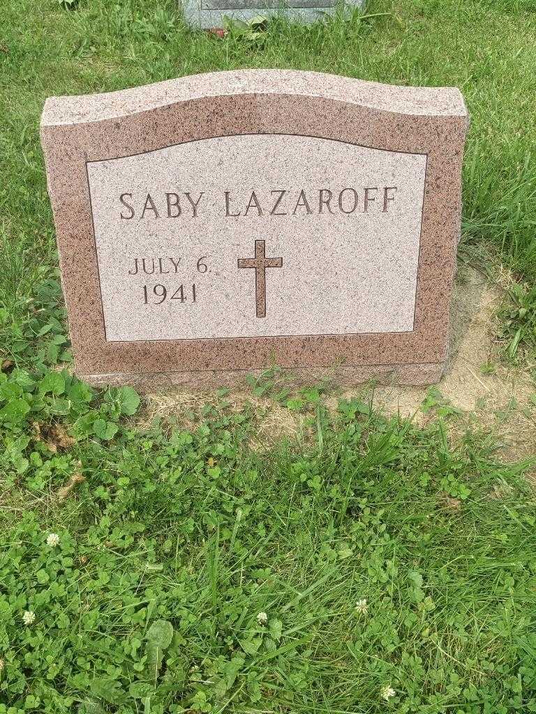Saby Lazaroff's grave. Photo 2