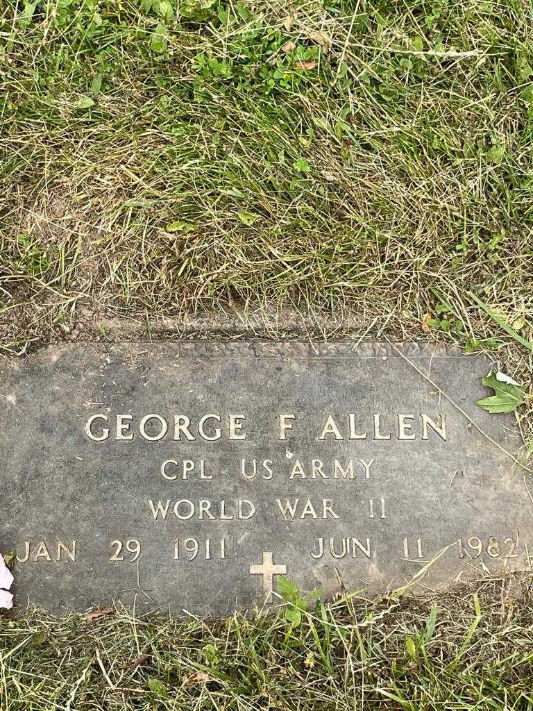 George F. Allen's grave. Photo 3