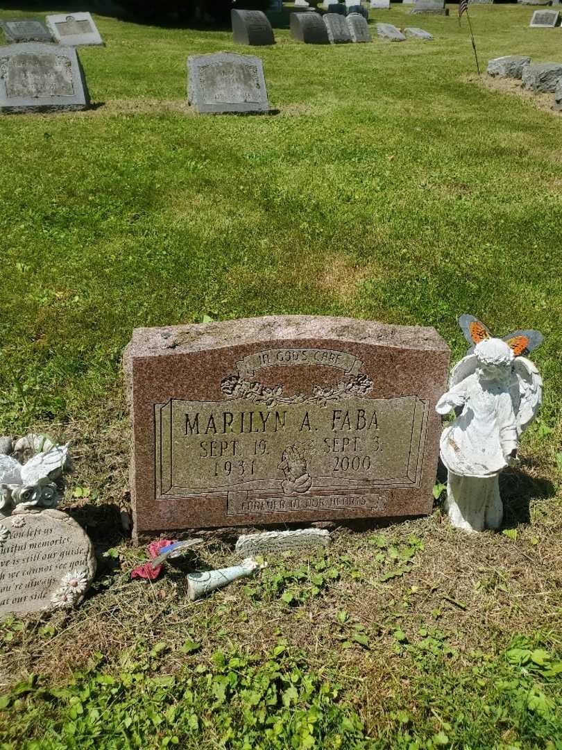 Marilyn A. Faba's grave. Photo 2