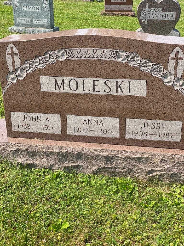 John A. Moleski's grave. Photo 3