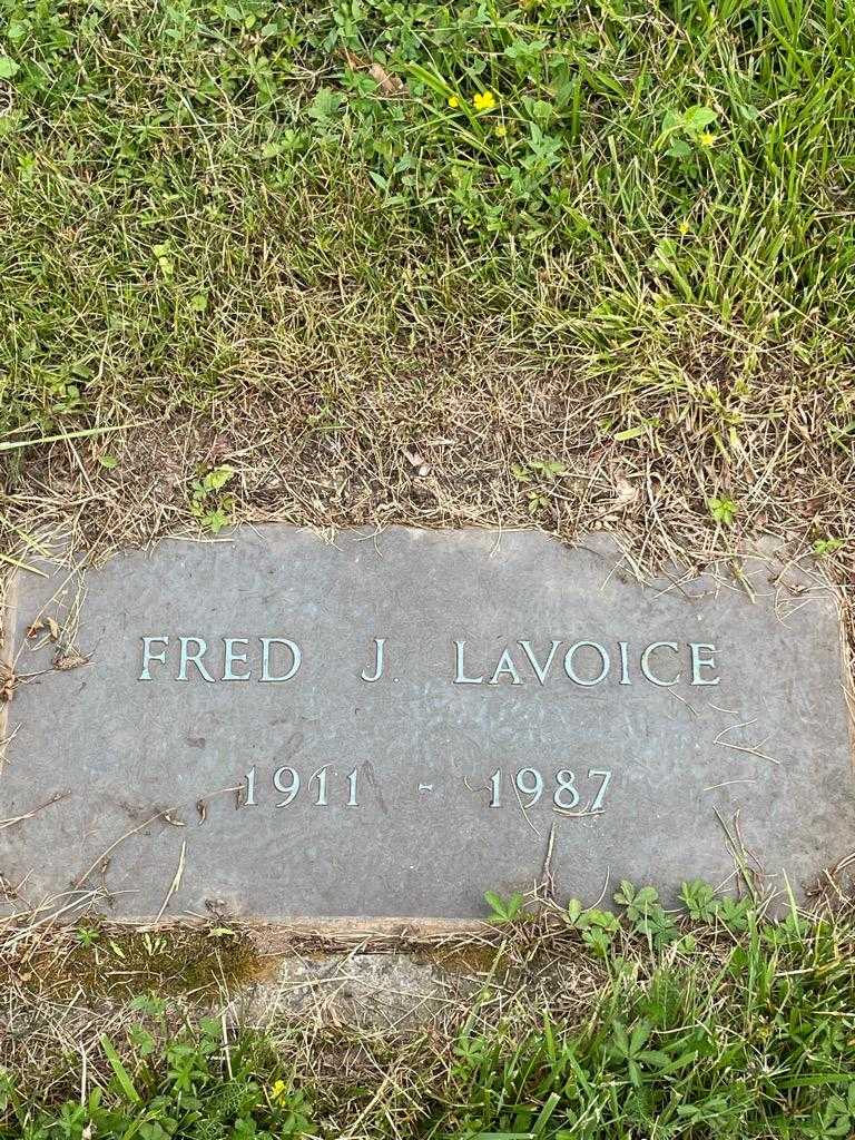 Fred J. Lavoice's grave. Photo 3