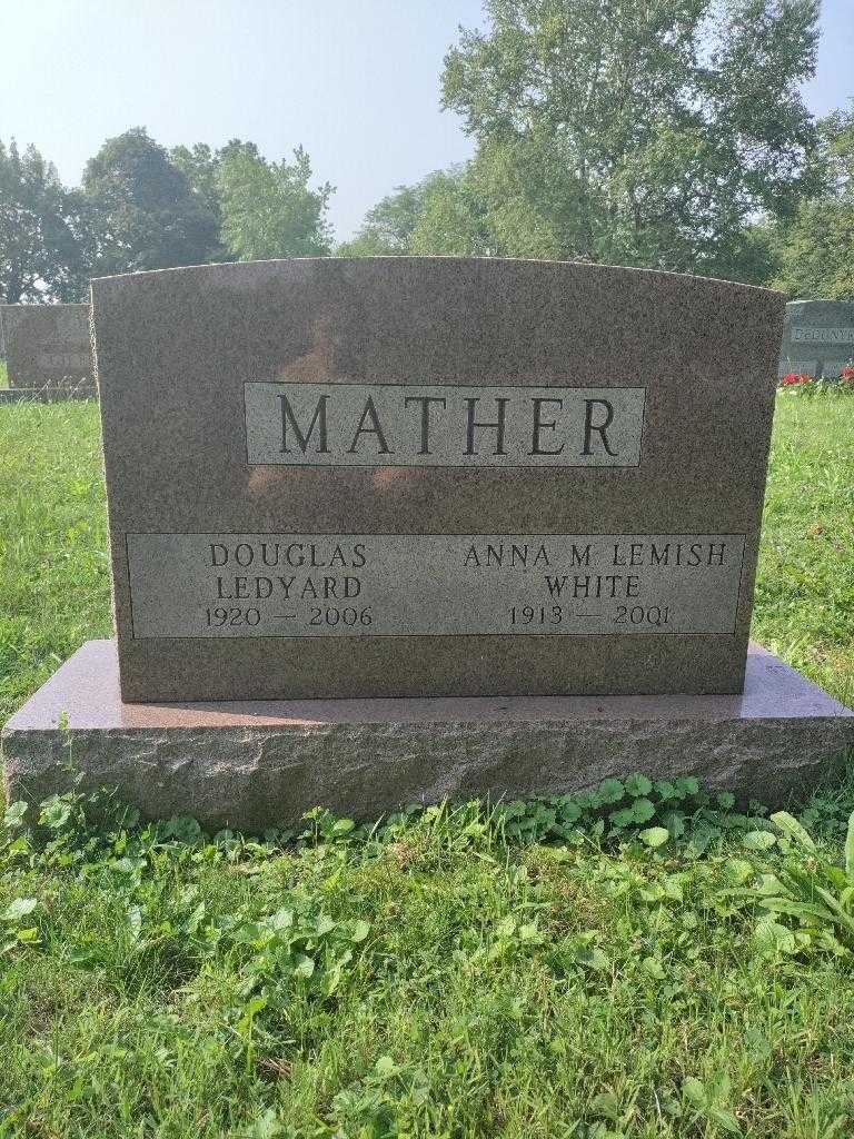 Anna M. Mather Lemish White's grave. Photo 2