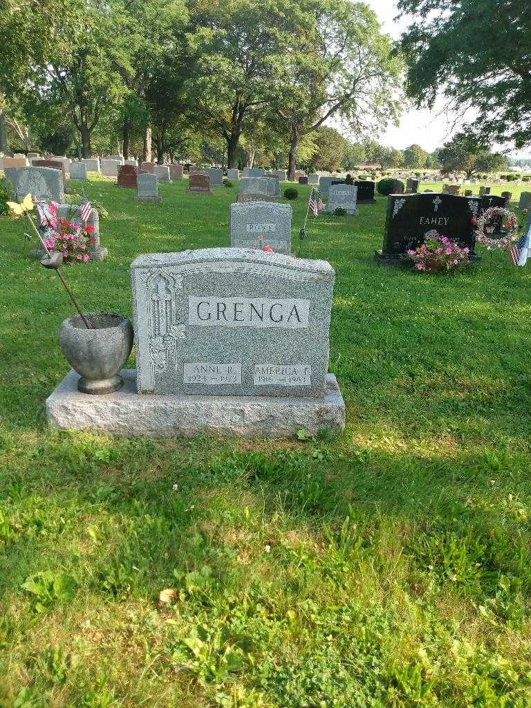 America F. Grenga's grave. Photo 1