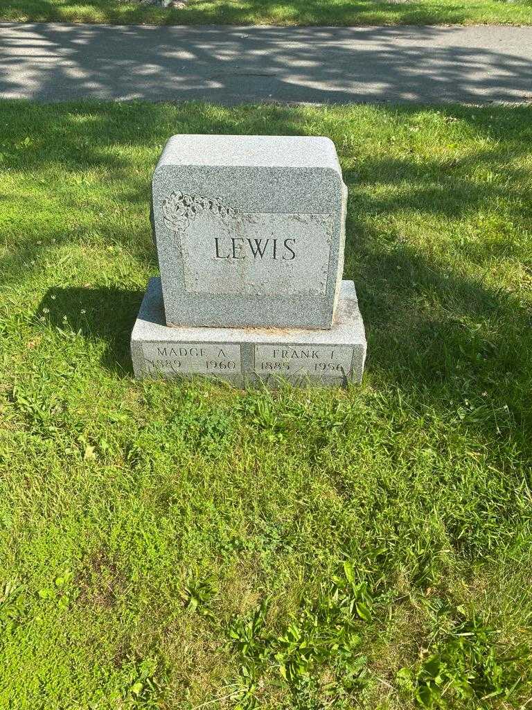 Madge A. Lewis's grave. Photo 2
