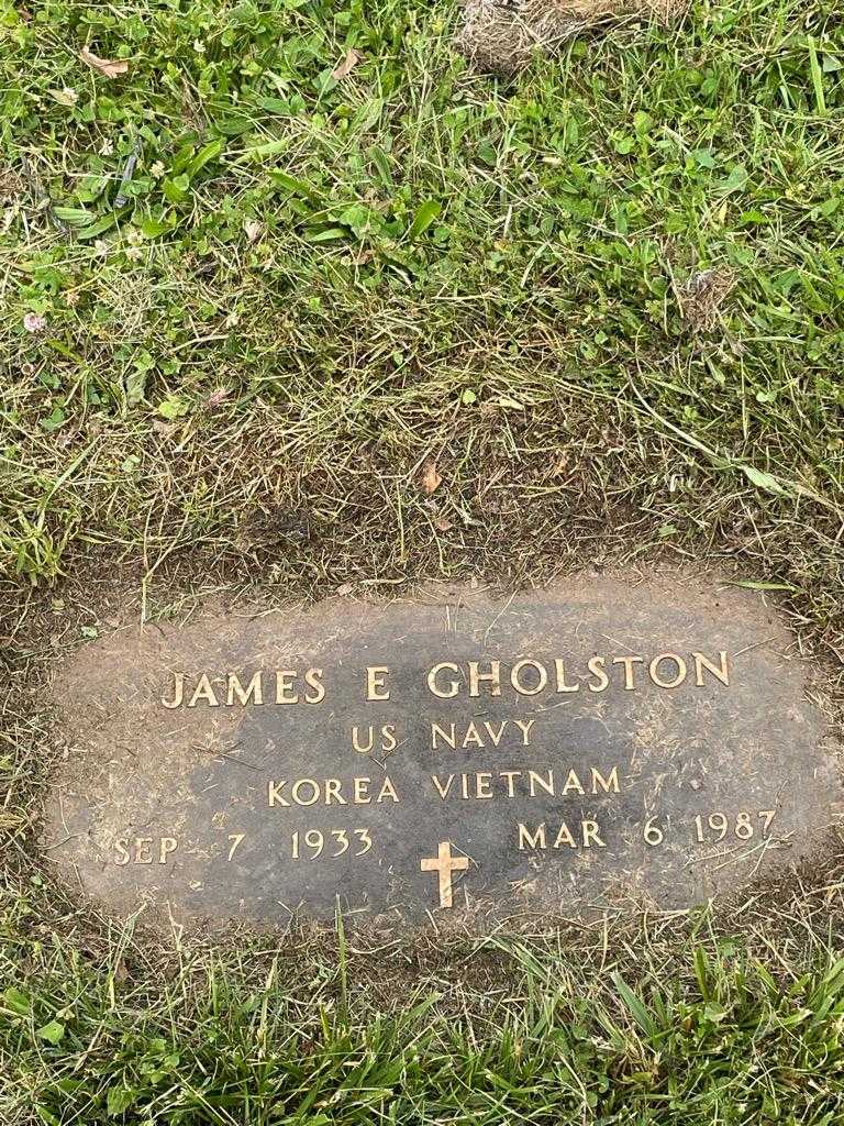 James E. Gholston's grave. Photo 3