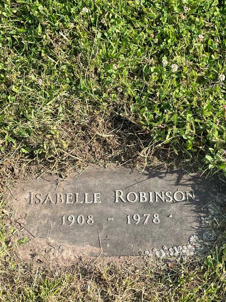 Isabelle Robinson's grave. Photo 3