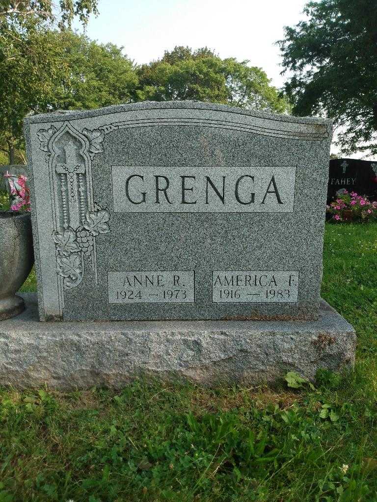 America F. Grenga's grave. Photo 3