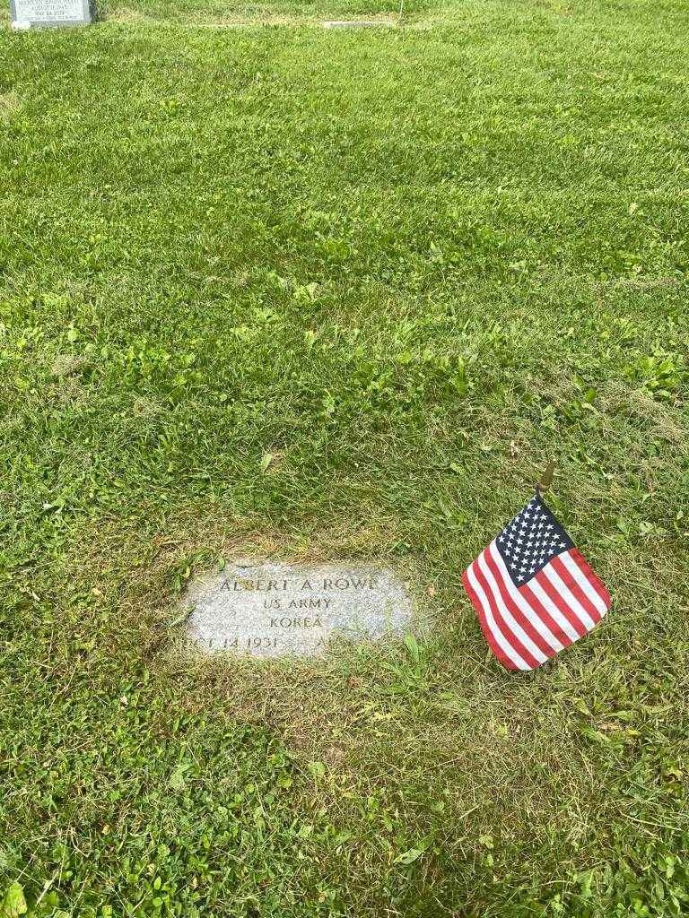 Albert A. Rowe's grave. Photo 2