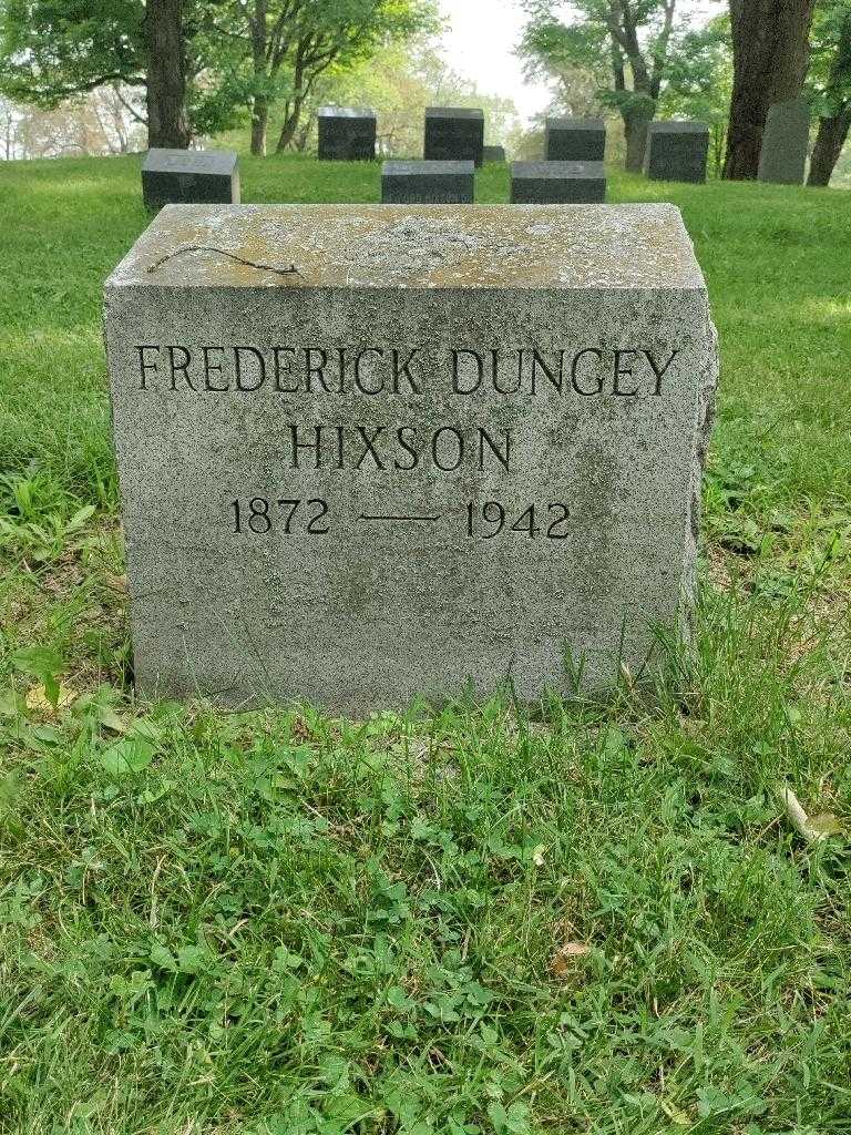 Frederick Dungey Hixson's grave. Photo 3