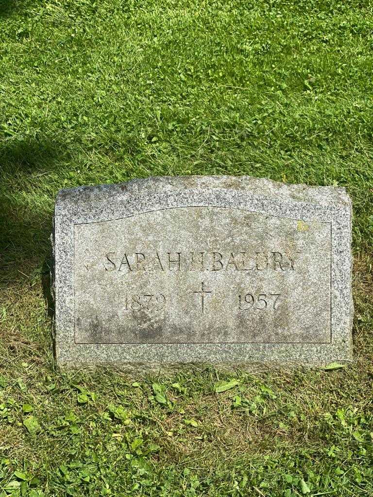Sarah H. Baldry's grave. Photo 3