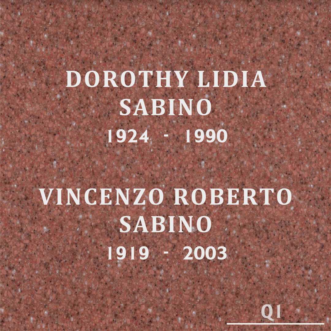 Vincenzo Roberto Sabino's grave