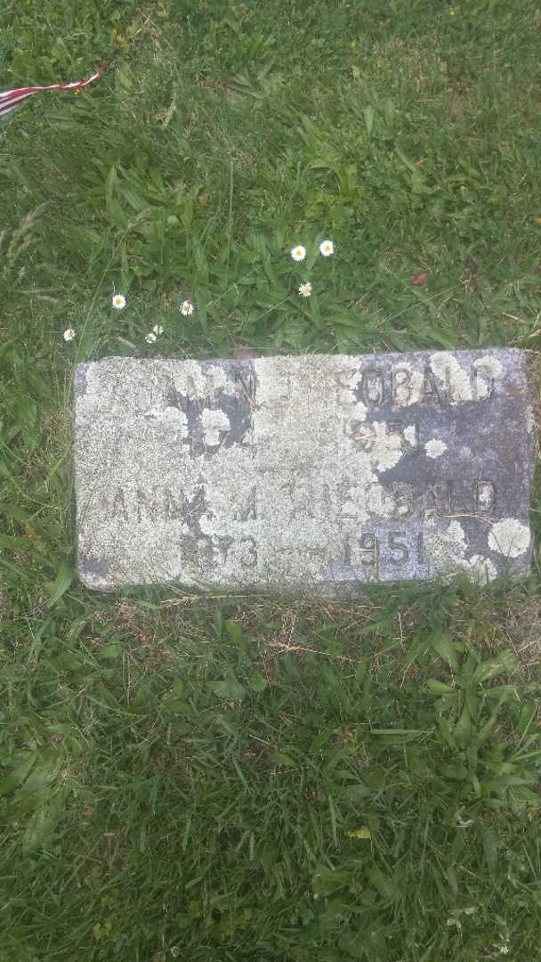 Anna M. Theobald's grave. Photo 3
