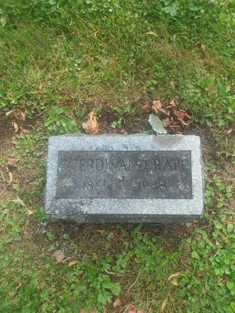 Ferdinand E. Rapp's grave. Photo 2
