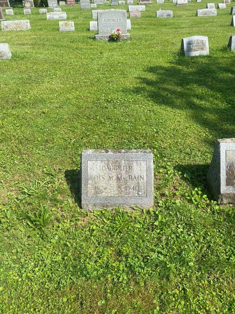 Lois M. MacBain's grave. Photo 2