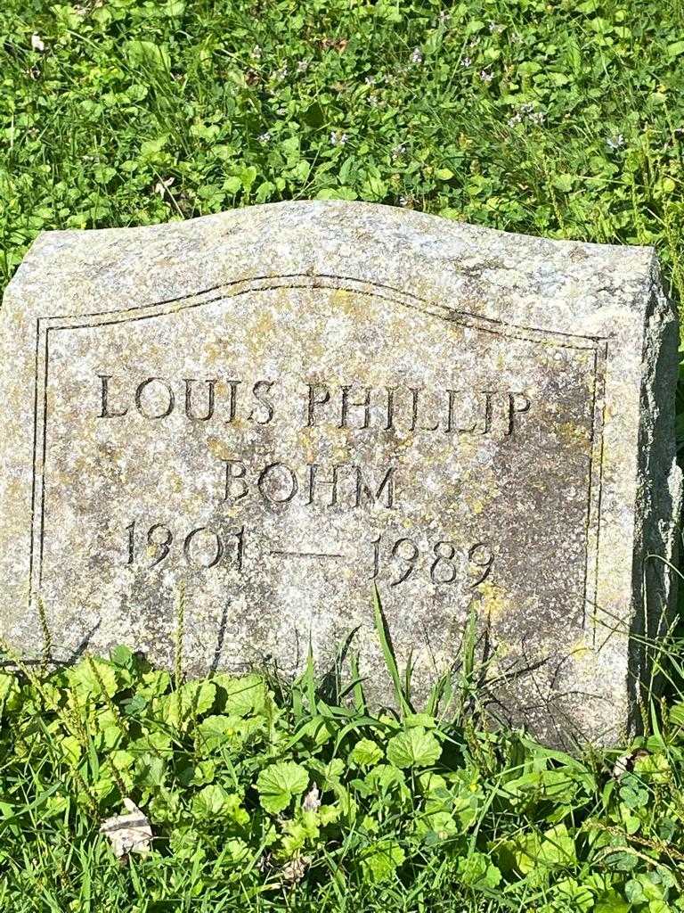 Louis Phillip Bohm's grave. Photo 3