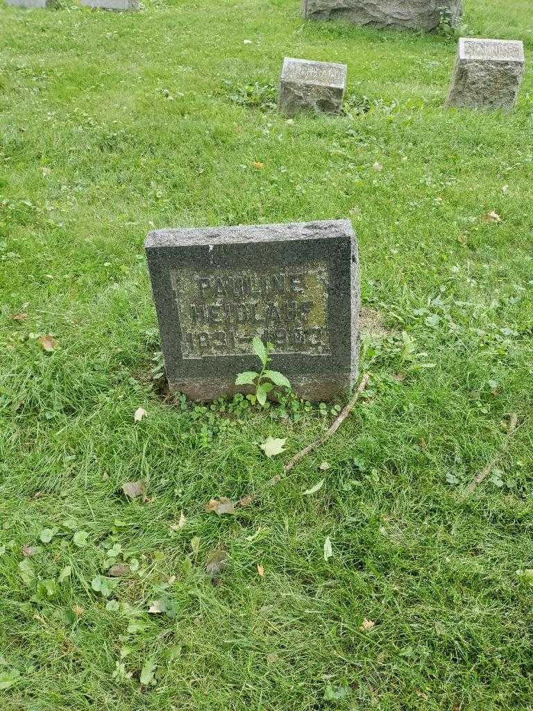 Pauline Maser Heidlauf's grave. Photo 2