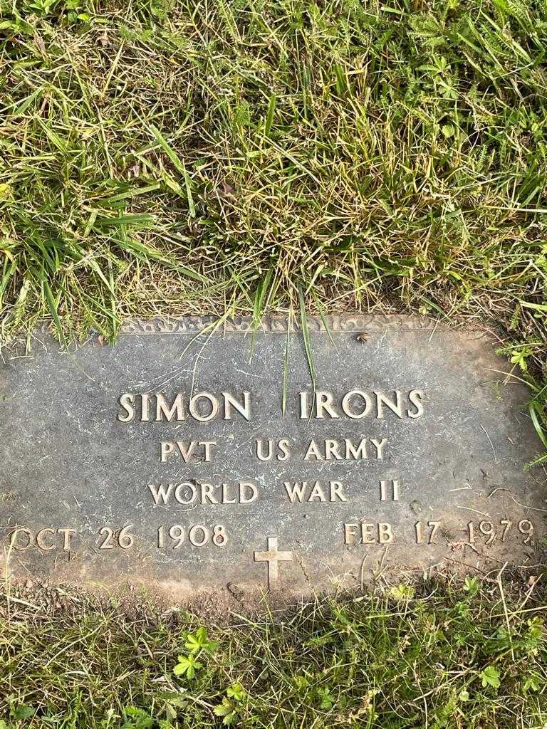 Simon Irons's grave. Photo 3
