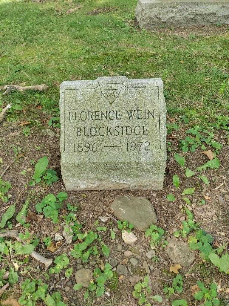 Florence Wein Blocksidge's grave. Photo 2