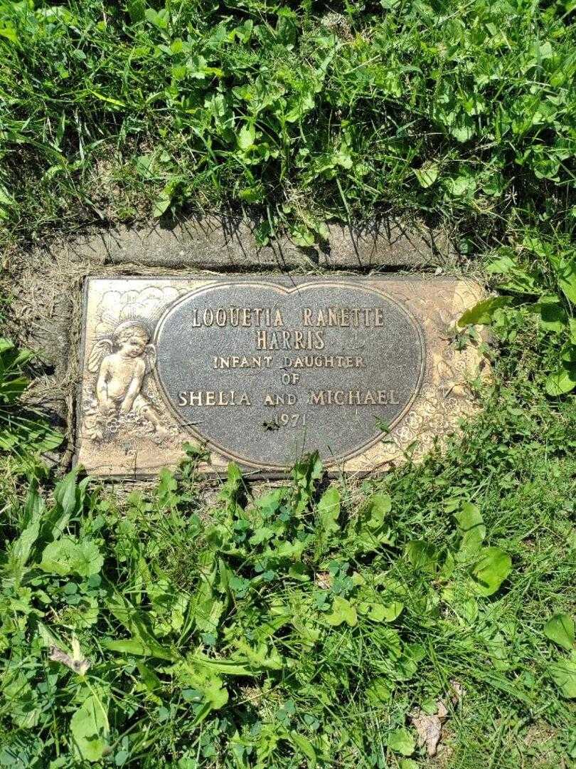 Loquetia R. Harris's grave. Photo 5