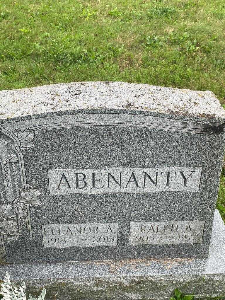 Eleanor A. Abenanty's grave. Photo 3