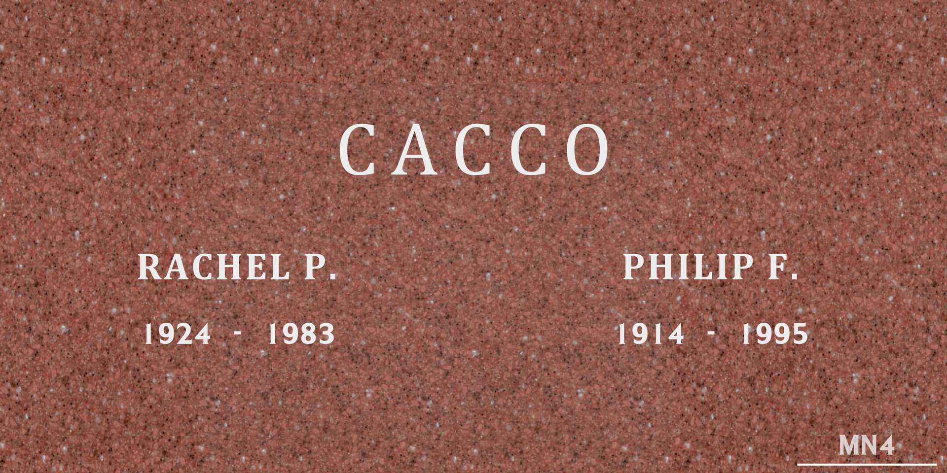 Philip F. Cacco's grave
