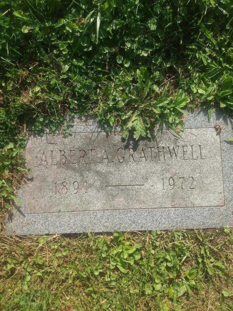 Albert A. Grathwell's grave. Photo 3