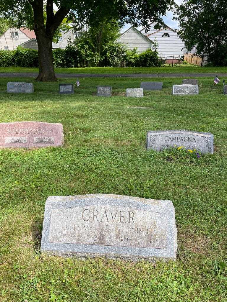 John H. Craver's grave. Photo 2