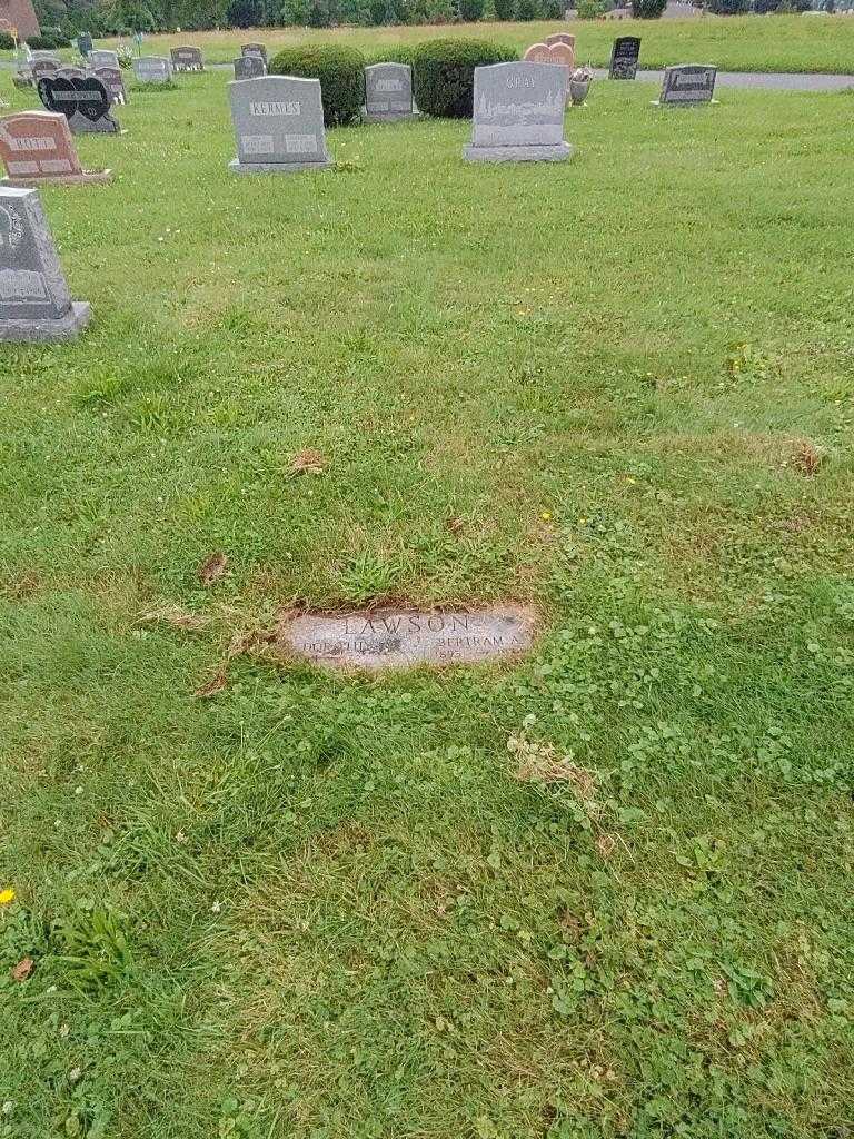 Bertram A. Lawson's grave. Photo 1