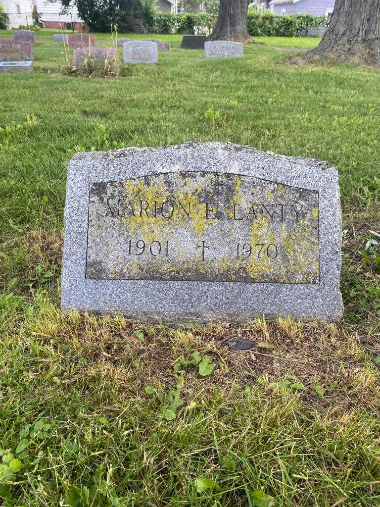 Marion E. Lanty's grave. Photo 3