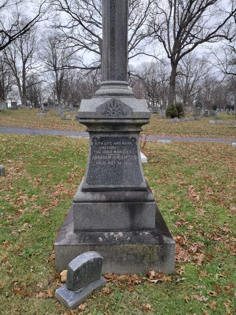Abraham Schoenfeld's grave. Photo 2