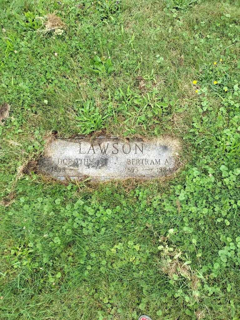 Bertram A. Lawson's grave. Photo 2