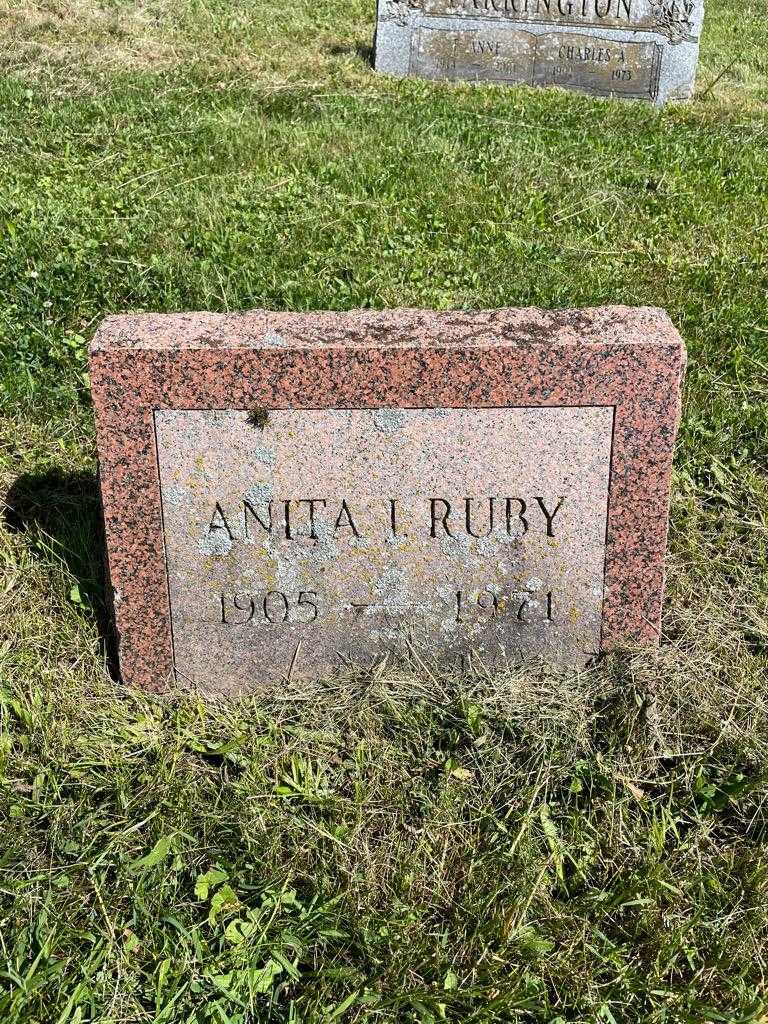 Anita I. Ruby's grave. Photo 3
