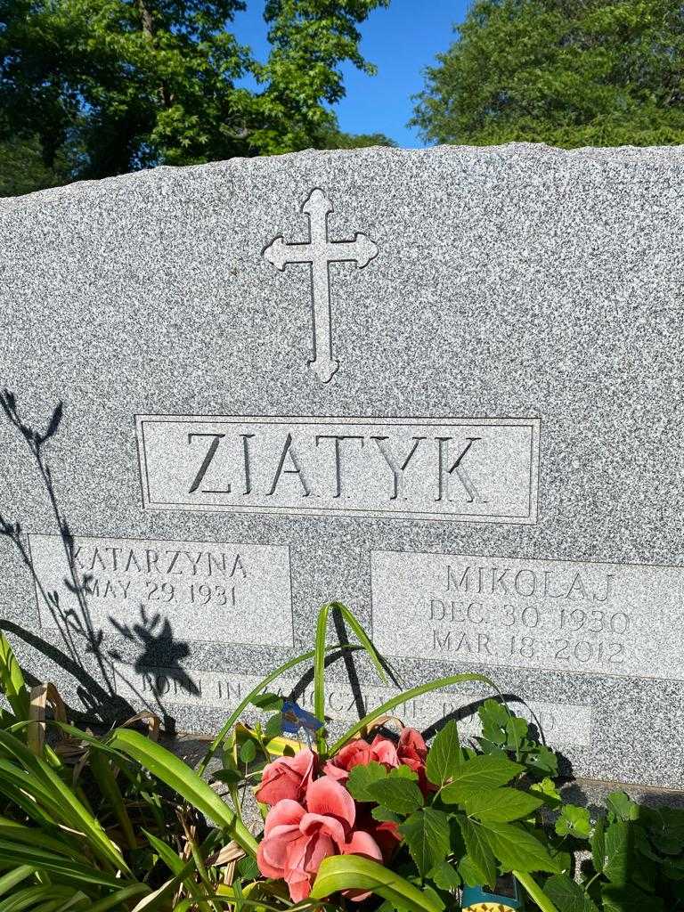 Mikolaj Ziatyk's grave. Photo 2