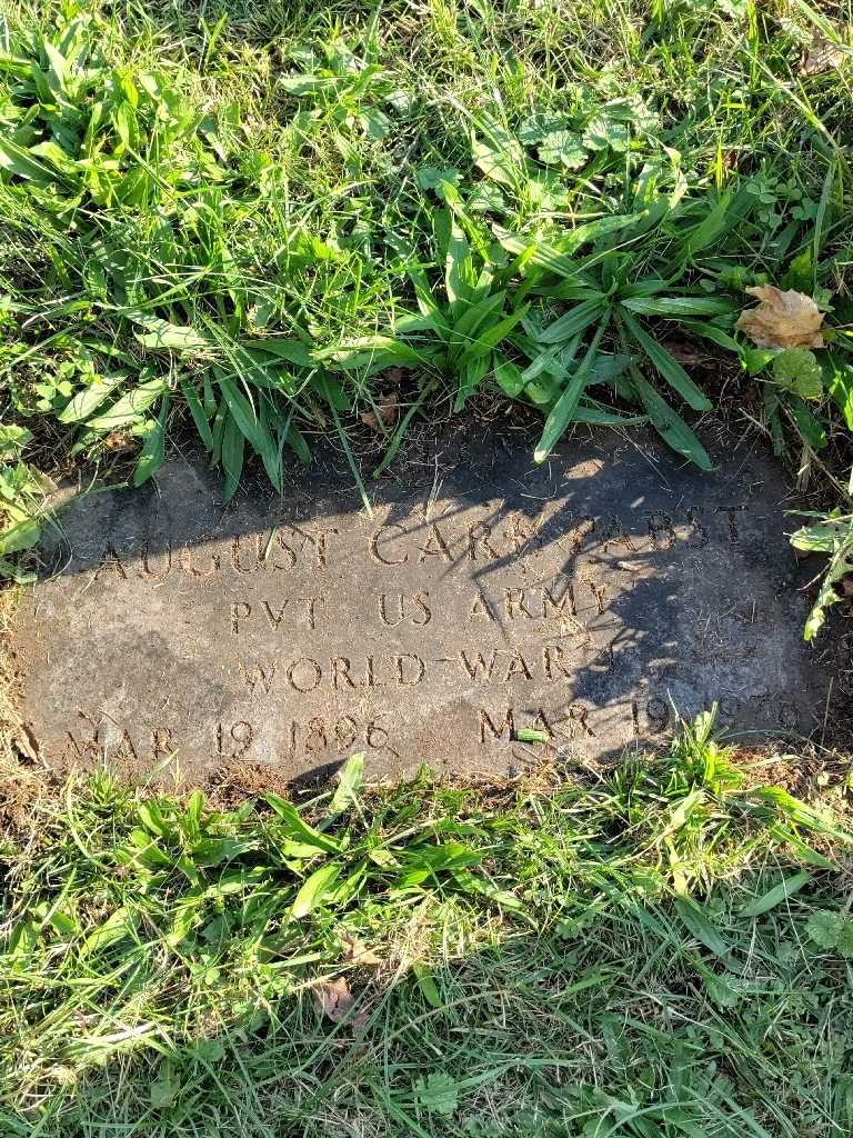 August Carl Pabst's grave. Photo 3