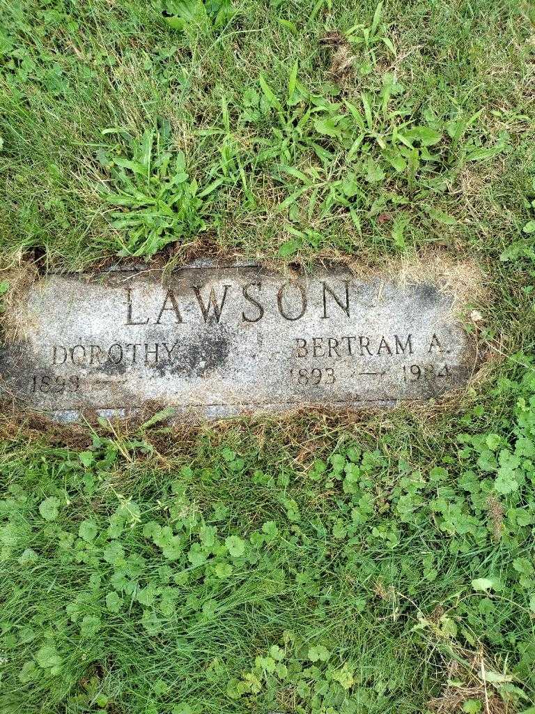 Bertram A. Lawson's grave. Photo 3