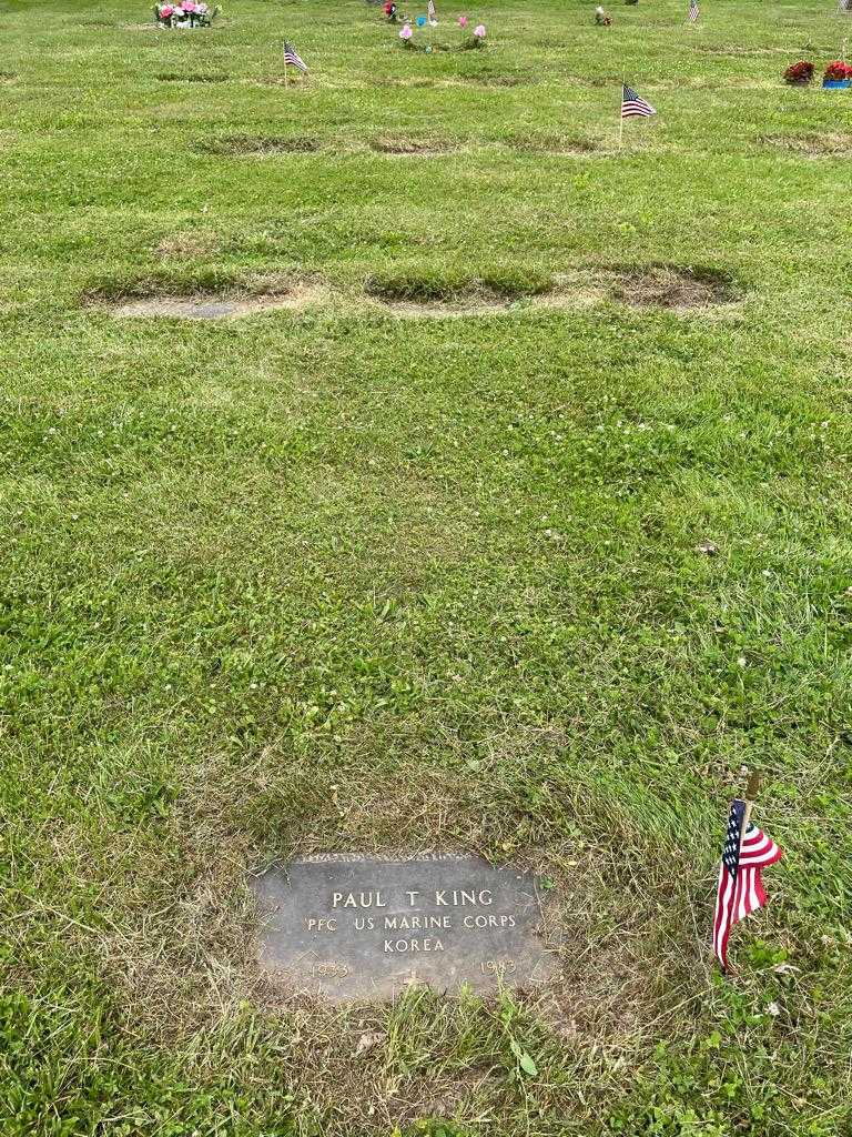 Paul T. King's grave. Photo 2