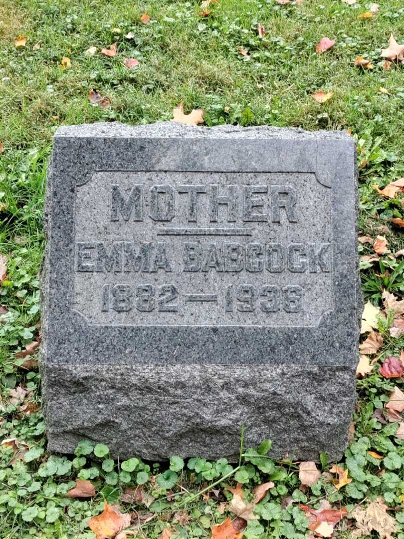 Emma Eliza Babcock's grave. Photo 3