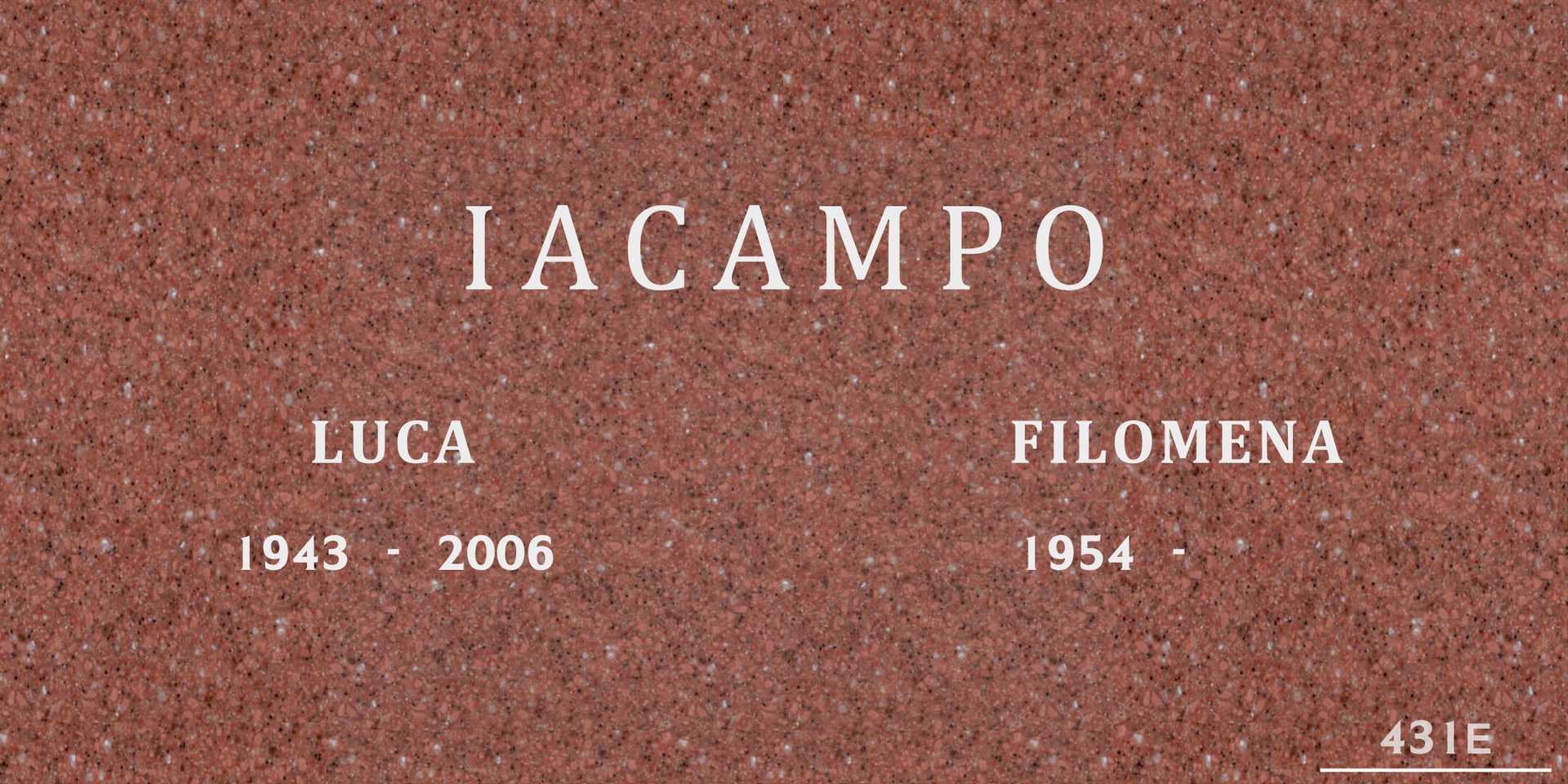 Luca Iacampo's grave