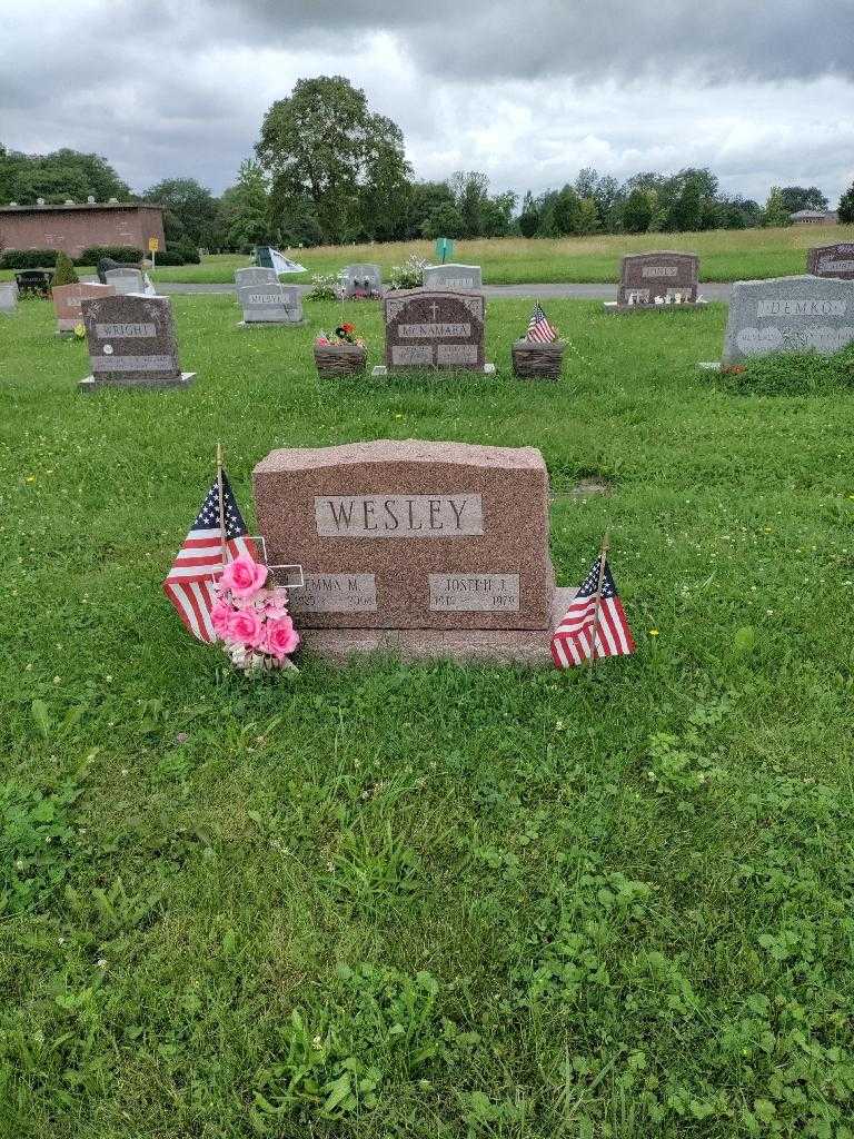 Joseph J. Wesley's grave. Photo 1