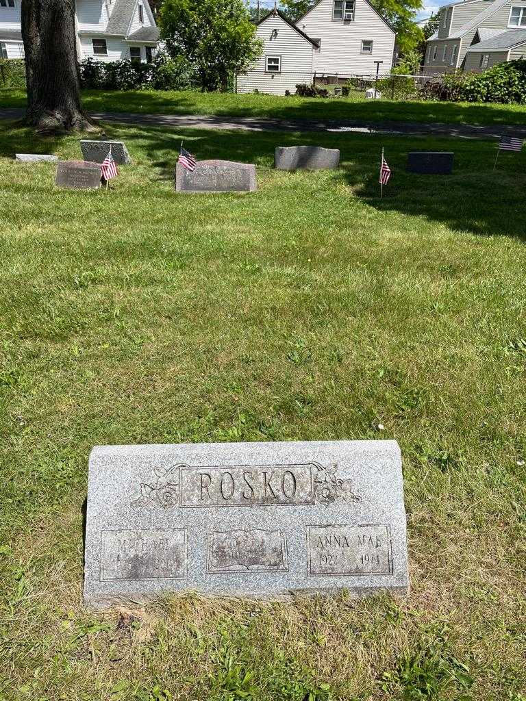 Anna Mae Rosko's grave. Photo 2