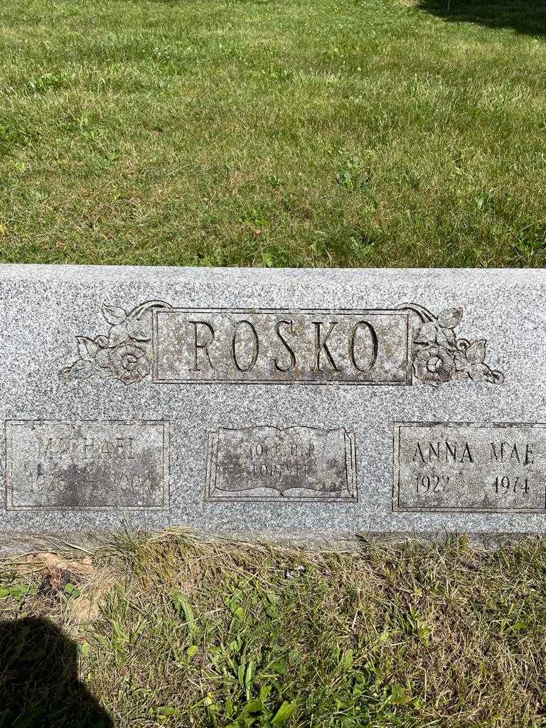 Anna Mae Rosko's grave. Photo 3