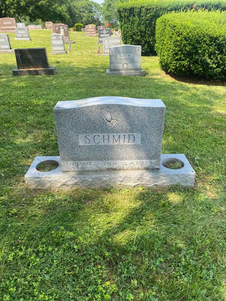 Albert A. Schmid's grave. Photo 2