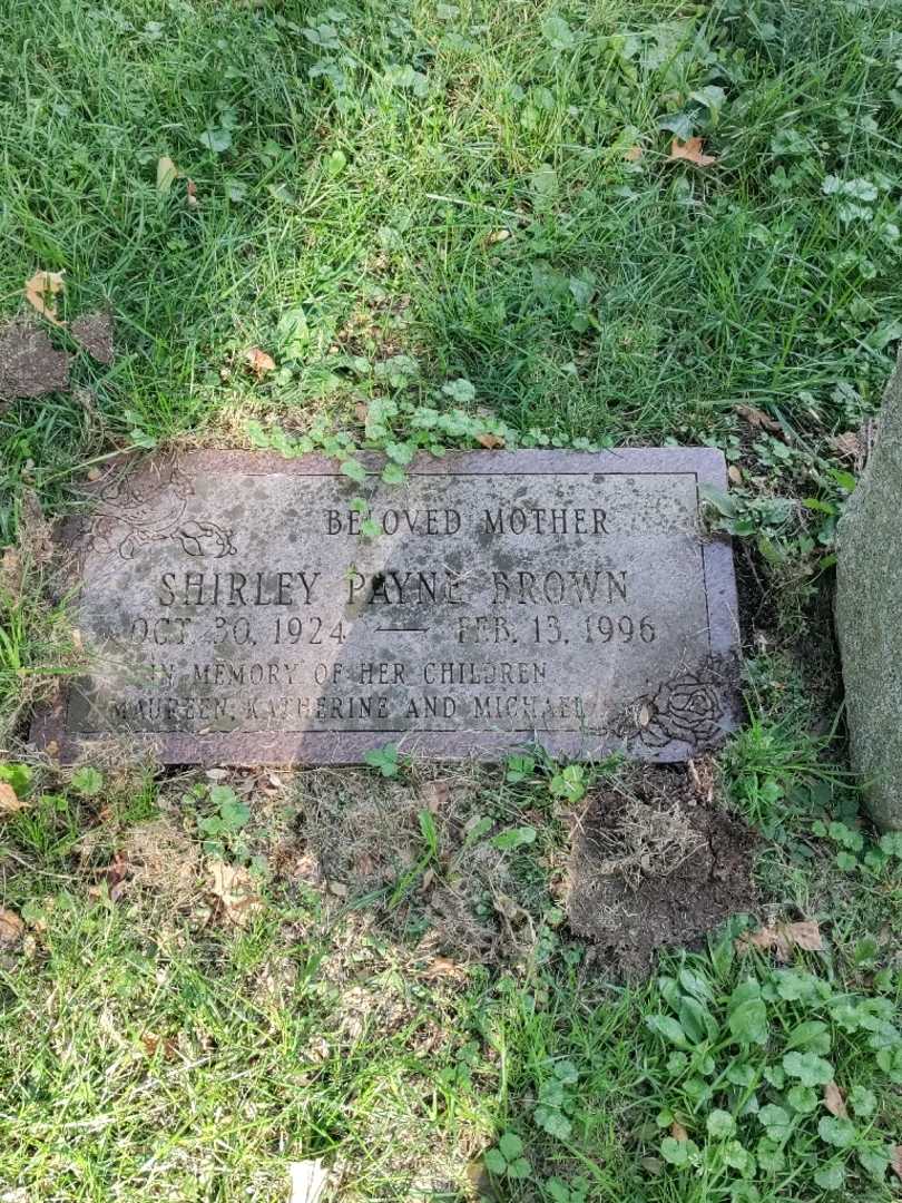 Shirley Brown Payne's grave. Photo 3