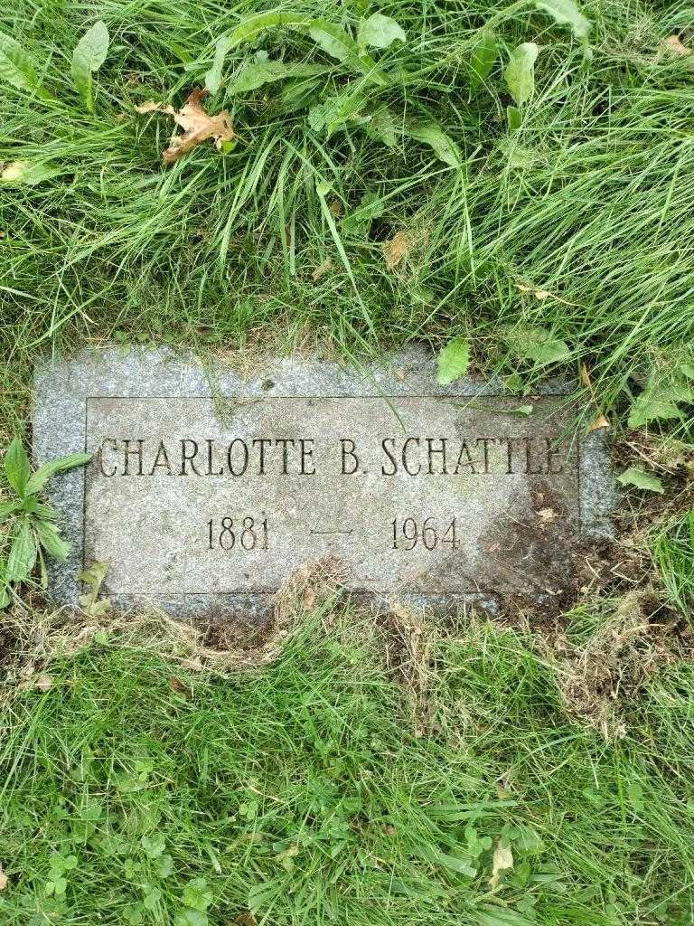 Charlotte B. Schattle's grave. Photo 2