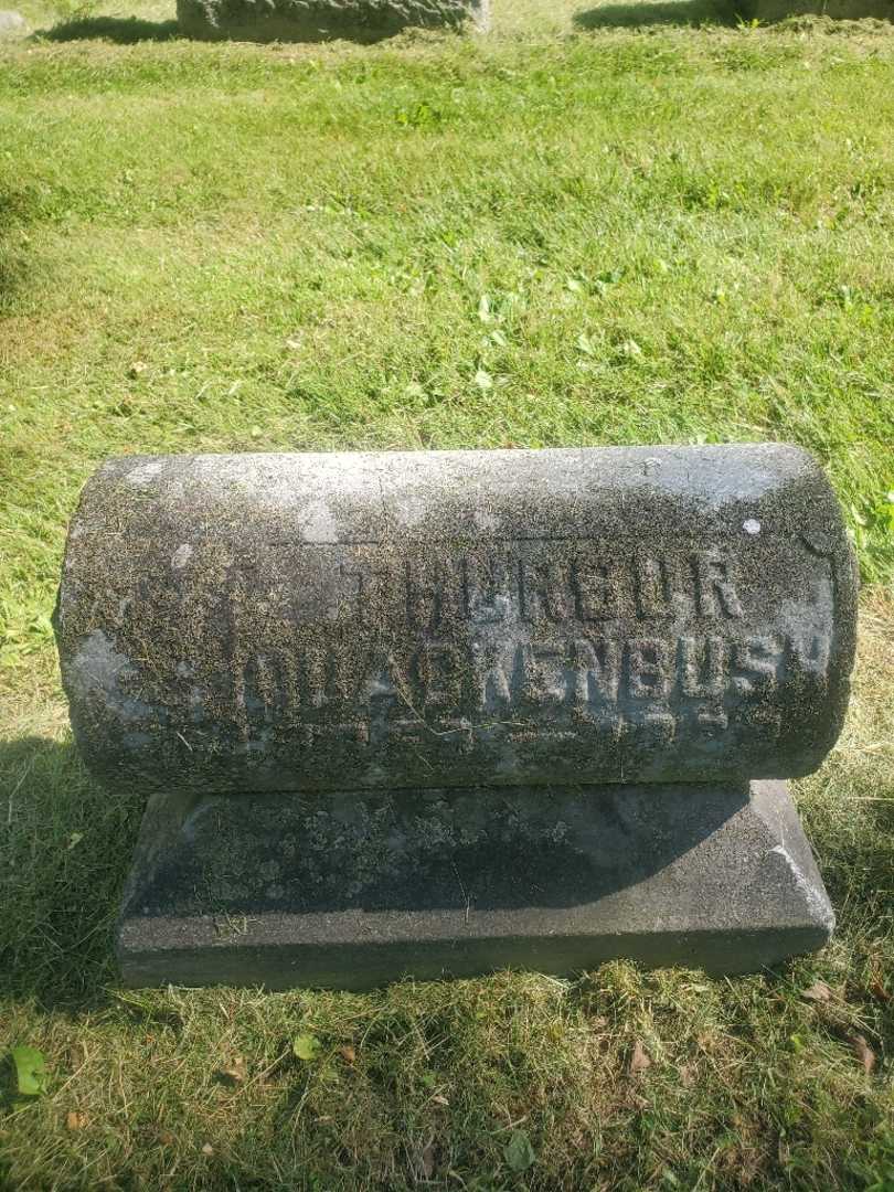 Thurbur Quackenbush's grave. Photo 3
